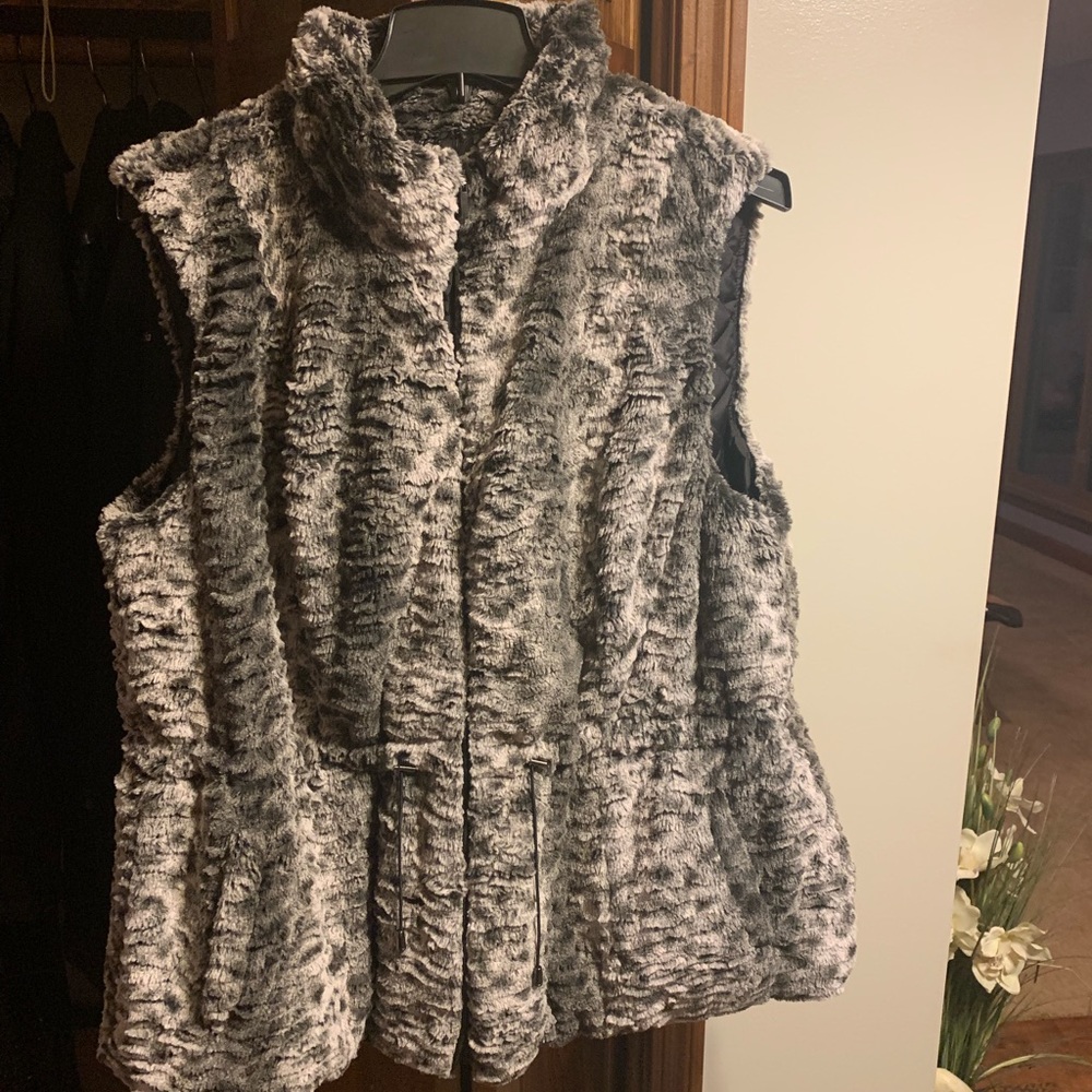 Reversible Fur Vest from dressbarn, 2x